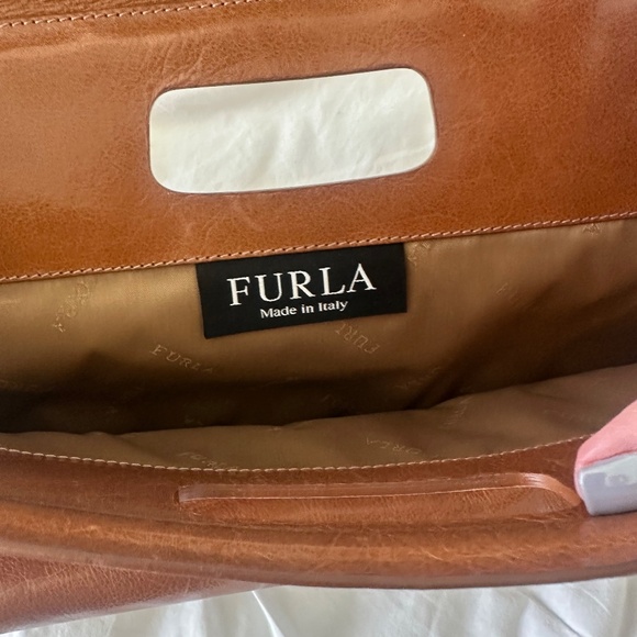 Natural Leather Furla Clutch - Picture 2 of 2